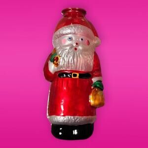 Avon Gift Collection‎ Glass Light Cover Santa In Original Box